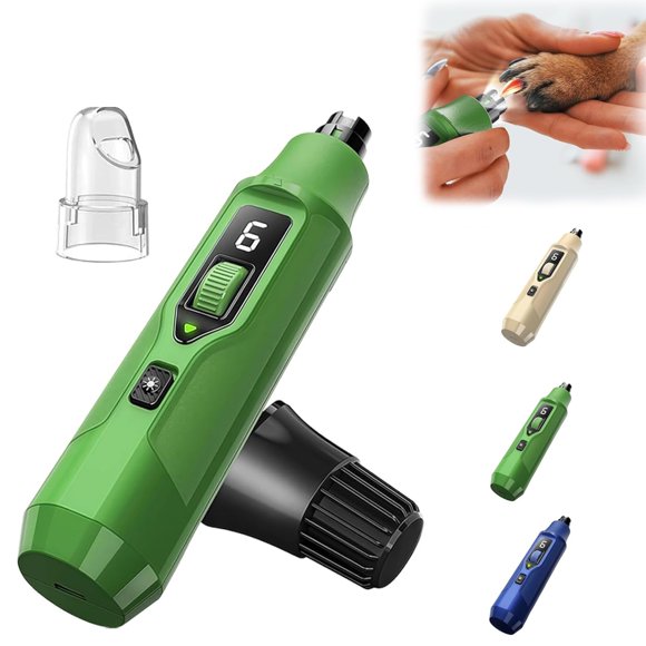 Lima eléctrica para uñas de mascotas CBDYWVR Silent Groom Pro de 7 velocidades con luz