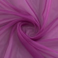 thumbnail image 3 of Regal Home Collections Solid Lightweight Voile Sheer Curtains - Rod Pocket Curtains - Sheer Window Curtain Panels for Living Room, Bedroom - Sheer Drapes 52in W x 63in L - 2 Panels, Purple, 3 of 5