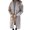 Khaki L, variant on Women Woolen Jacket Turn-down Collar Solid Color Button Closure Coat Loose Thermal Long Sleeved Commuting Dating Spring Fall Winter Overcoat