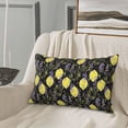 thumbnail image 5 of Sikiie Lavender Flowers Print Plush Pillow Cover, Wrinkle-proof and Stain-resistant Pillow Protector without Pillow Core, Home Decoration-20"x30", 5 of 6