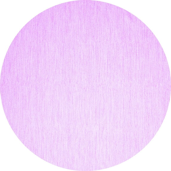 Ahgly Company Indoor Round Solid Purple Modern Area Rugs, 7' Round