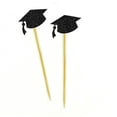 thumbnail image 3 of Darling Souvenir, Graduation Cap Hat Cupcake Toppers, Grad Party Dessert Decorations - Pack Of 20, 3 of 3