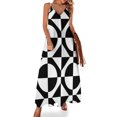 thumbnail image 1 of Vestido sin mangas estilo T-Ska Mod de los años 60 en blanco y negro Vestidos de fiesta Vestidos de mujer Vestidos de mujer de lujo, 1 of 7