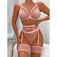 thumbnail image 1 of Explosivo 2023 ropa de mujer cómodo encaje suave transparente mujer sexy tres piezas polvo desnudo M XianweiShao 1327537319283, 1 of 1
