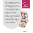 thumbnail image 7 of MeMoi Women's Nashville Bamboo Crew Socks - Womens - Female, 9-11, Oatmeal Heather, 7 of 7