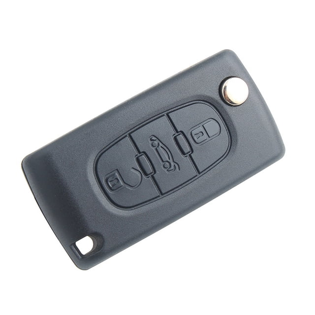 Botones Coque Clé Compatible CE0523 clé à Rabat Pliable para Peugeot 207 307 308 407 408 3008 5008 Citroen C2 C3 C4 C5 C6 C8 (2 Botones, CE0523)