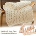 thumbnail image 5 of 55” Chunky Knitting Blanket Loom - Customizable Knitting Loom - Foldable & Portable Design Chunky Knit Blanket Loom - Chunky Knitting for Beginners, Can Be Used for Home Decoration, 5 of 6