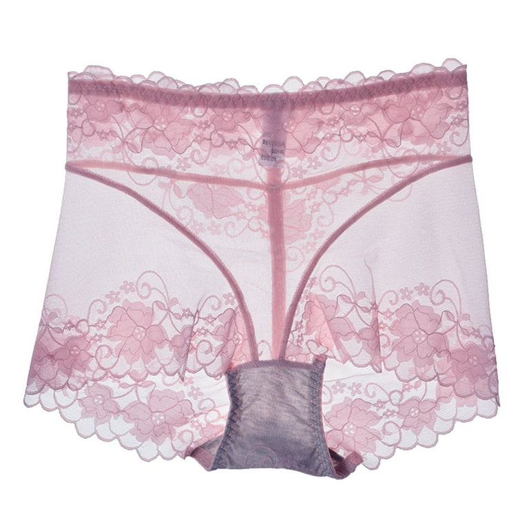 HUPOM Girls Panties Panties For Girls Briefs Leisure Tie Seamless Waistband  Pink XL 