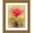 thumbnail image 1 of Skorupska, Patrycja 12x14 Gold Ornate Wood Framed with Double Matting Museum Art Print Titled - Small Roses II, 1 of 4