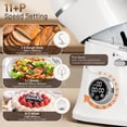 thumbnail image 3 of 7QT Stand Mixer Aluminum Die Casting,650W 11 Speed Tilt-Head Kitchen Electric Stand Mixer, Household Food Mixer with Stainless Steel Bowl, Dough Hook, Whisk and Beater,Food Mixer for Baking, Cake, 3 of 10