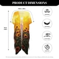 thumbnail image 6 of HELLHERO High Quality Fabrics Bathing Suit Cover Up for Beach Quick Dry Lightweight Red Bird and Sunflower Pattern, 6 of 6