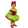 thumbnail image 3 of Toddler Baby Girl Christmas long sleeve Dress Santa Claus Red Princess Tulle Dress with Headband Outfits, 3 of 7
