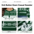 thumbnail image 3 of UVPLove Women's Lightweight Button-Down Cardigan Sweater,Christmas Green,3XL,(S-3XL)(Oversized Fit - Runs Large, Choose One Size Smaller), 3 of 8