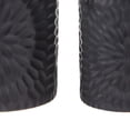 thumbnail image 4 of Ceramic Round Canister with Pressed Bursting Design, Set of 2, Black and Beige,Saltoro Sherpi, 4 of 5