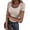 Apricot, variant on Womens Short Sleeve Shirts Scoop Neck Lace Going Out Tops Slim Fit Rib Knit Casual Tee 2026 Summer Fashion Outfits Small