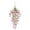 Red, variant on Safeglitz Artificial Hanging Flowers for Outdoors, 4-Piece Set of Cascading Blooms, UV-Resistant Plants for Porches & Gardens, Realistic Look with No Watering Required