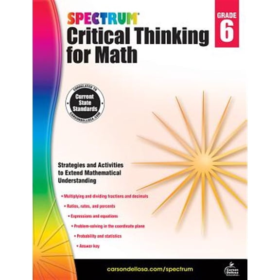Pre-Owned Spectrum Critical Thinking for Math, Grade 6 Paperback