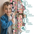 thumbnail image 3 of Blackout Kids Curtains,Boston Terrier Dog and Flower Florals Childrens Insulated Curtains Set Of 2,Bedroom Essentials,Toddler Room Decor 52"x84"(132x213cm), 3 of 4