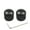 Black, variant on 2Pcs Electric Guitar Bass Knobs Volumes Tone Control Knob Potentiometer Caps Metal Dome Knobs with Hole Guitar Parts