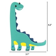 Hello Hobby Painted Dinosaur Shape Bundle, 15-Pack Painted Wooden Dinosaurs