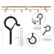 thumbnail image 2 of 32 Piezas Ganchos de Tornillo, Ganchos de Tornillo para Exteriores, Ganchos de Techo, Ganchos para Luces Navideñas, para Colgar Plantas en Macetas, Decoraciones Navideñas, Linternas, Guirnaldas, Negro, 2 of 5