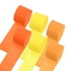 thumbnail image 1 of Uxcell Cintas de Papel Crepé 6 Rollos 492 pies para Decoración, Naranja, Naranja Claro, Amarillo (1.8 in x 82 ft/Rollo), 1 of 5