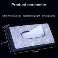 thumbnail image 3 of Car Sun Visor Tissue Box Holder Crystal Shiny Napkin Holder, 3 of 5