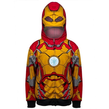 Iron Man - Open 42-M Costume Youth Zip Hoodie