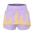 thumbnail image 7 of CPNG Girls Skorts Loose Athletic Skirts with Shorts Little Girl Casual Icecream Print High Waisted Stretchy Sporty Skorts, 7 of 7