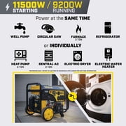 Champion 9200-Watt Electric Start Home Backup Portable Generator with CO Shield®