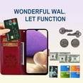 thumbnail image 2 of for Samsung Galaxy A54 5G Wallet Case for Women, Glitter Bling Diamond PU Leather Folio Cover with Card Slot Wrist Strap Built-in Kickstand Protective Case for Samsung Galaxy A54 5G Owl Red, 2 of 8