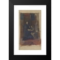thumbnail image 2 of Susanne Renate Granitsch 15x24 Black Modern Framed Museum Art Print Titled - Oil Sketch of a Woman Sitting in an Interior in a Long Robe, in Front of Her a Sitting Page with Open Book (Appro, 2 of 5