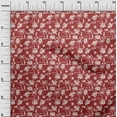 thumbnail image 3 of oneOone Cotton Flex Red Fabric Tropical Craft Projects Decor Fabric Printed By The Yard 40 Inch Wide, 3 of 5