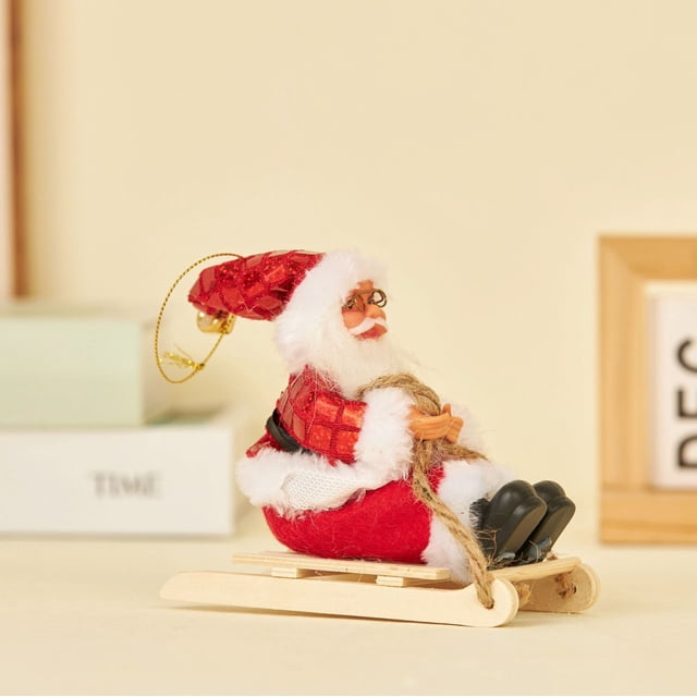 Christmas Decorations Santa Sleigh Cart Small Christmas Toys Adornment Colorful Ornament Set Keepsake Christmas Ornament Smart Ornament Ornament Exchange Christmas Snowflake Ornament Pretty Christmas