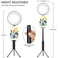thumbnail image 2 of LED Ring Light, 6" Mini LED Camera Light with Cell Phone Holder Desktop, LED Lamp with 3 Light Modes & 10 Brightness Level, 2 of 7