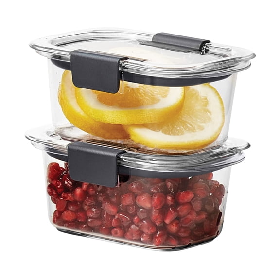Rubbermaid Brilliance 1.3 Cup Stain-Proof Food Storage Container, Set of 2