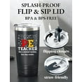 thumbnail image 3 of Teacher Appreciation Gifts for Christmas, Teacher Appreciation Day, 20oz Stainless Steel Tumbler with Lid & Straw, Back to School Gift - PE Teacher, Way Cooler Black - PE Teacher, 3 of 7