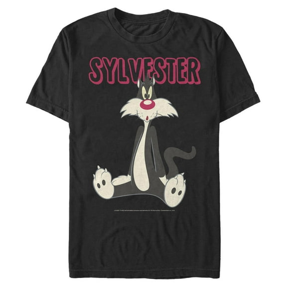 Men's Looney Tunes Sylvester Sitting Graphic T-Shirt