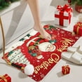 thumbnail image 5 of Gumesh Christmas Welcome Doormat 16x24 Inch, Non-Slip Absorbent Entrance Mat for Holiday Season, Festive Front Door Decor with Santa Pattern, Indoor/Outdoor Use, 5 of 5