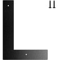 thumbnail image 1 of 6 Inch Metal House Number, Metal Letters, House Address Number, House Numbers for Outside, Mailbox Numbers for Outside, Black Modern Metal Numbers and Letters, 1 of 8