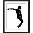 thumbnail image 2 of Art.com Full Length Silhouette Of A Young Man Dancer Dancing Funky Hip Hop R And B Art Print by OSTILL, Black Frame Wall Art, 17" x 21", 2 of 5
