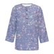 thumbnail image 5 of mfyjkho Tops Elegantes Para Mujer, Camiseta De Manga 3/4 Con Botones Estampados Para Mujer, Cómoda Y Casual, Holgada Tops Para Salir Para Mujer L, 5 of 5