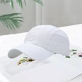 thumbnail image 3 of YAOBAMM Extended Brim Hat Summer Geometric Letter Print Extended Brim Adjustable Baseball Hat Men Women Sports Running Sunscreen Visor Mesh Patchwork Hat, 3 of 7