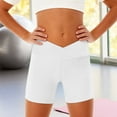 thumbnail image 5 of GiLiling Girls Athletic Shorts Ball Sports Dance Yoga Short Gym Teens Running Workout Seamless Shorts Casual Jorts (White, 13-14 Years), 5 of 6