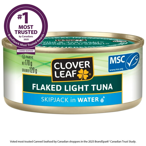 Clover LEAF® Flaked Light Tuna, Skipjack in Water, 170 g