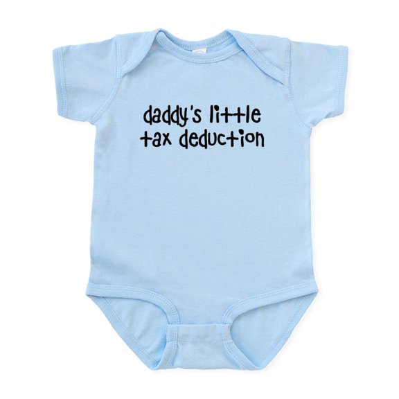 CafePress - Daddy's Little Tax Deduction Infant Bodysuit - Baby Light Bodysuit, Size Newborn - 24 Months