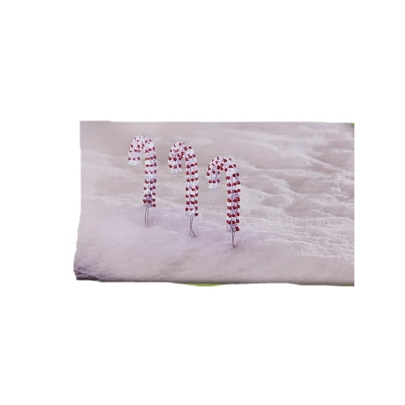 Set of 3 Lighted Ghost Pathway Markers Halloween Yard Stake Decoration