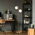 thumbnail image 4 of Costway 65'' Sphere LED Floor Lamp w/2 LED Light Bulbs Foot Switch Bedroom Office, 4 of 10