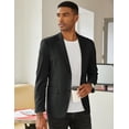 thumbnail image 2 of COOFANDY Mens Linen Casual Blazer Slim Fit Sport Coat Two Button Summer Suit Jacket Lightweight Business Sport Jacket, 2 of 6