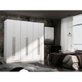 thumbnail image 2 of Manhattan Comfort Gramercy 3-Sectional Wood Wardrobe Armoire Closet in White, 2 of 9